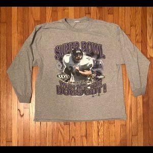 Vtg Baltimore Ravens Super Bowl shirt 2001 sz XL